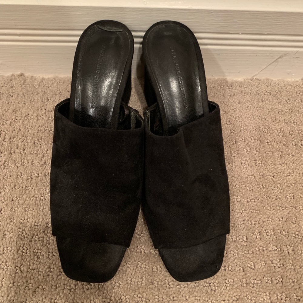 Zara black mule